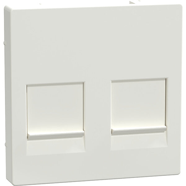 Merten Zentralplatte 2f.pws/gl für Modular-Jack MEG4562-0319
